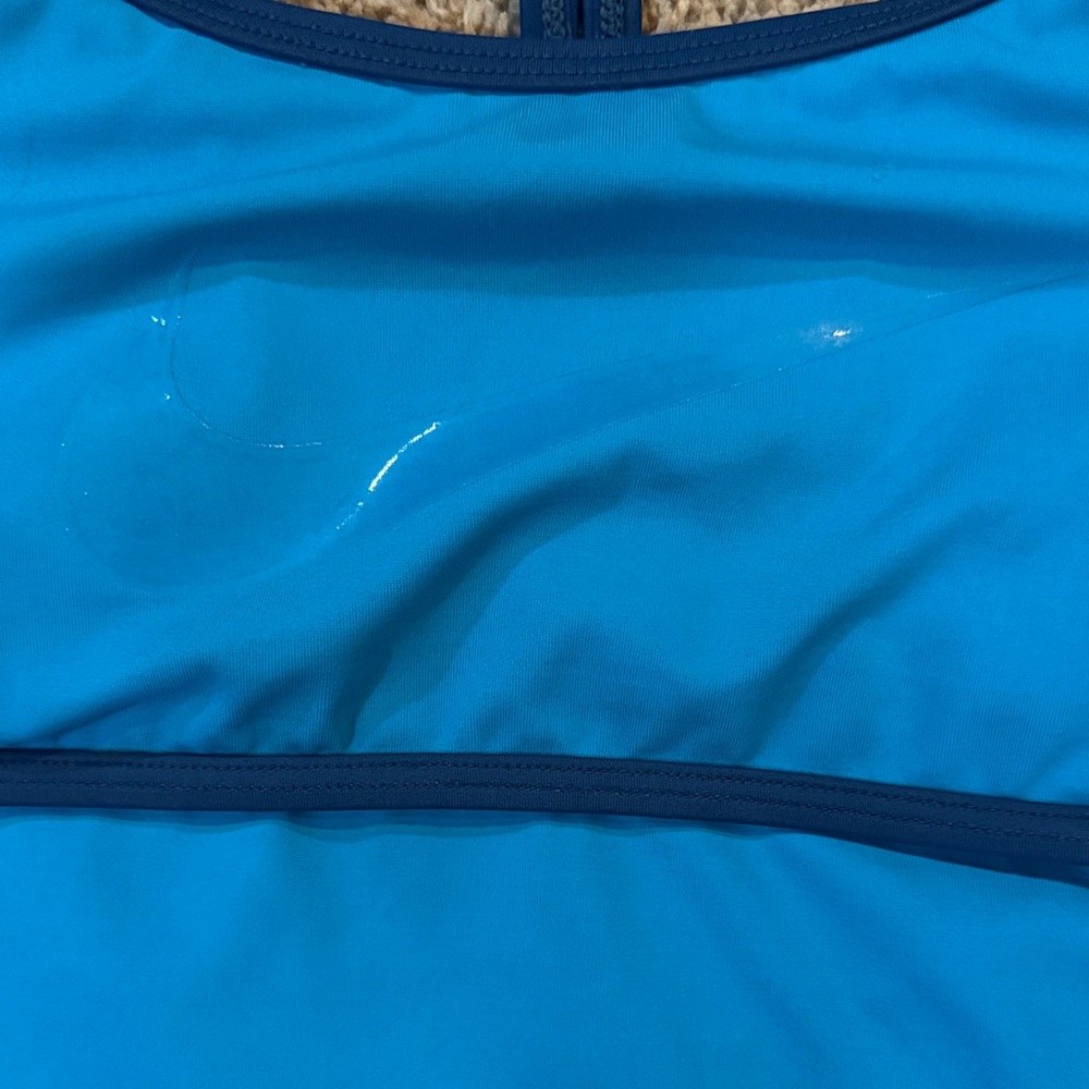 Women’s Nike Blue Tankini Racerback Top Size 8 - Picture 2 of 4